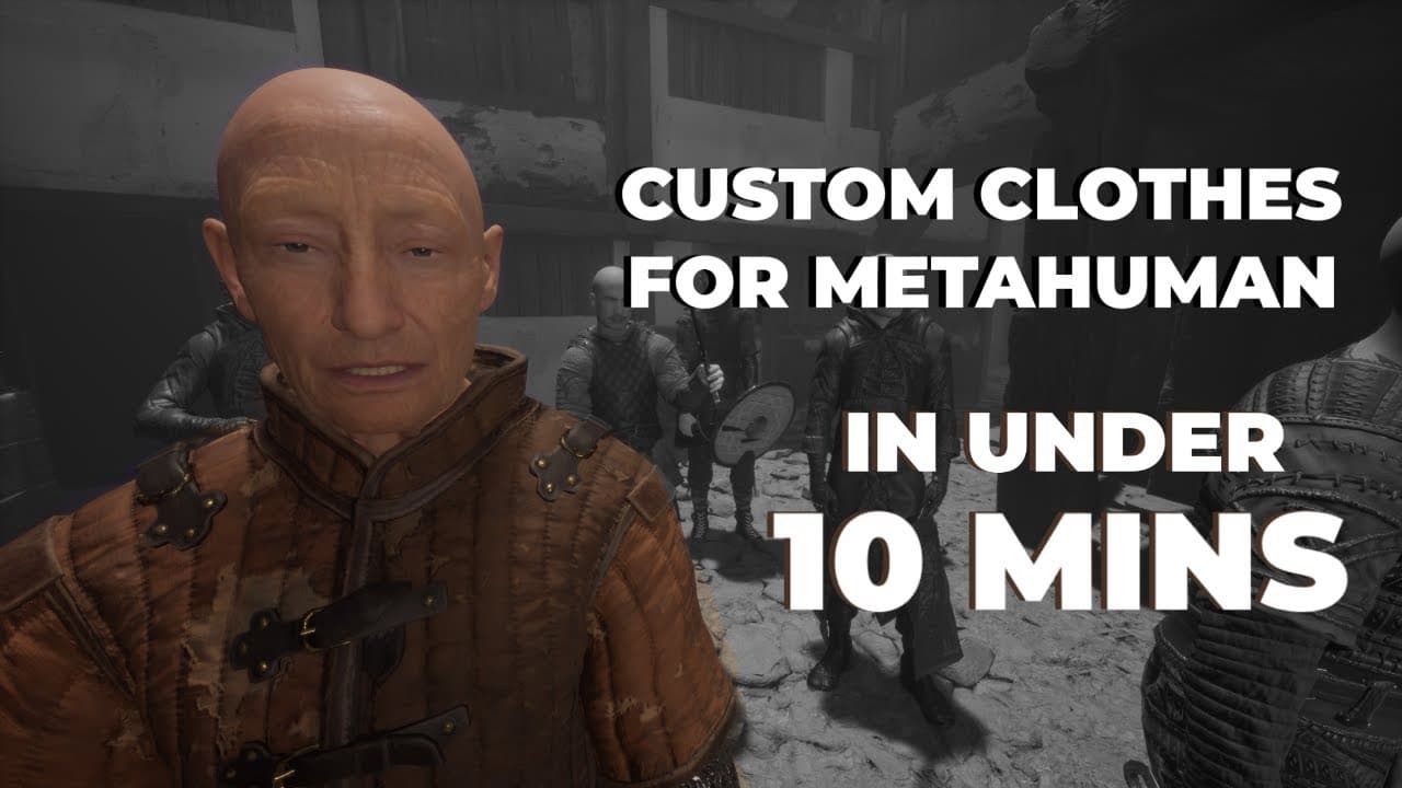 Custom Clothes for Metahuman in Unreal Engine — BEGINNER TUTORIALの動画サムネイル